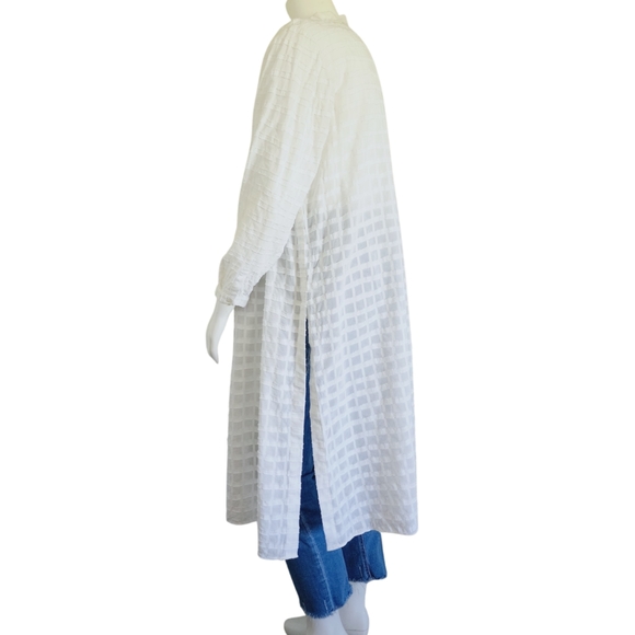 [1X] Lafayette 148 New York Button Down Dress/Duster - Picture 3 of 15